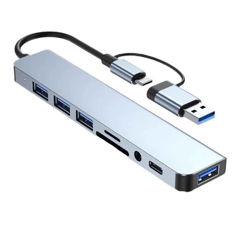 8-in-2 USB Type-C Hub - Connect All Devices!