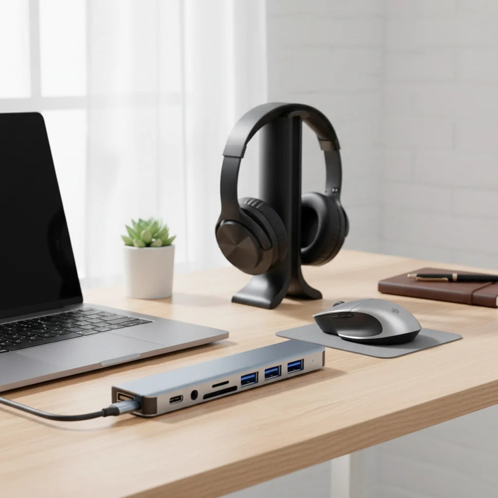 8-in-2 USB Type-C Hub - Connect All Devices!